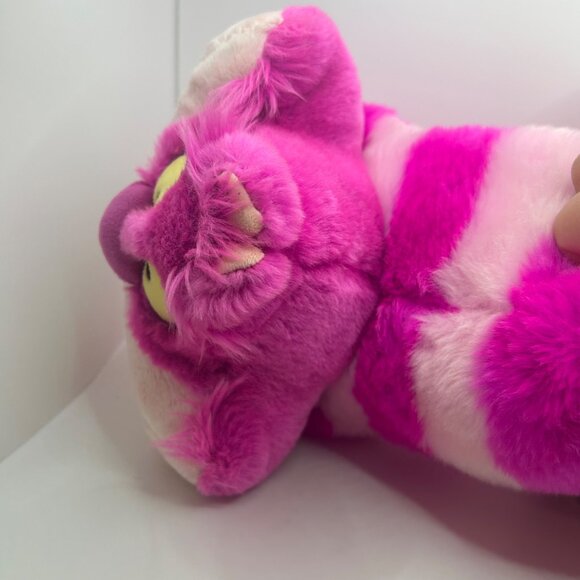 Disney Cheshire Cat Pink & Purple Striped Plush Toy Long Soft Stuffed Animal Aut - Picture 8 of 8